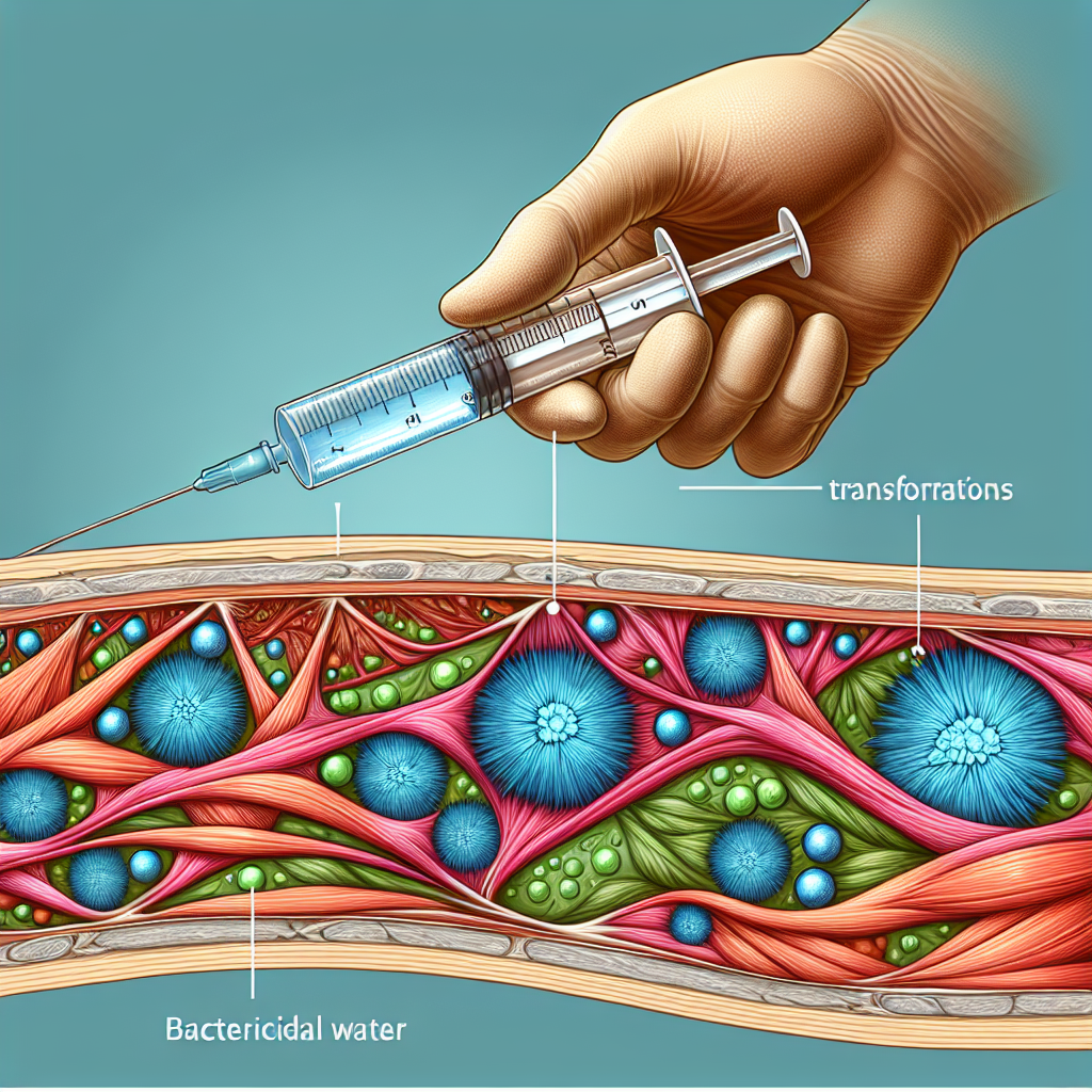 Gli effetti positivi dell'acqua battericida per iniezioni sui muscoli